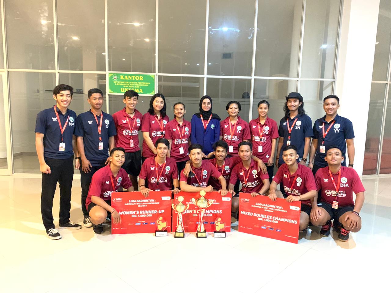 Jadi Jawara, Badminton UM Berlaga di LIMA Nasional