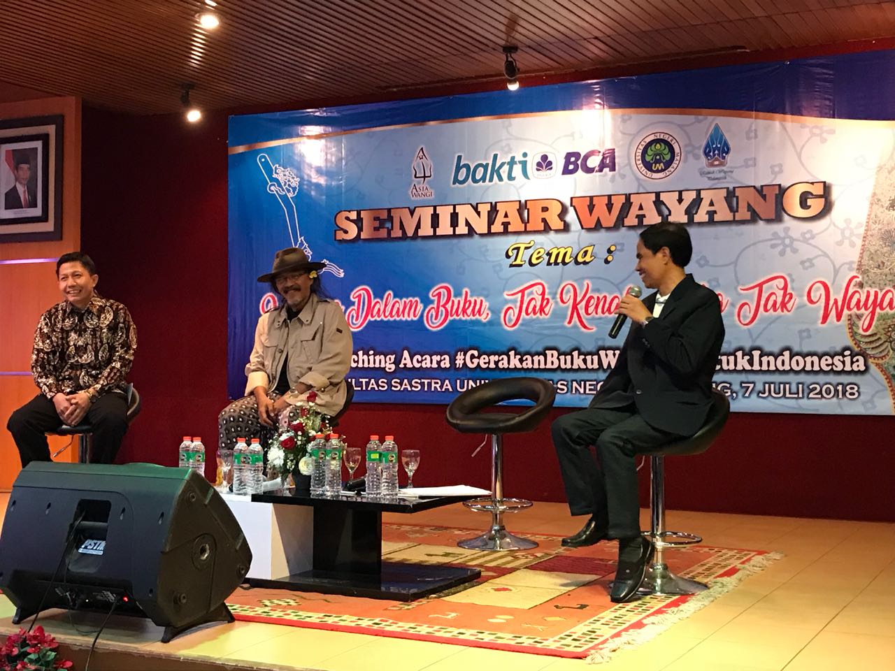 Meriahkan Seminar Wayang di UM, Sujiwo Tejo: Hidup Seperti Pagelaran Wayang